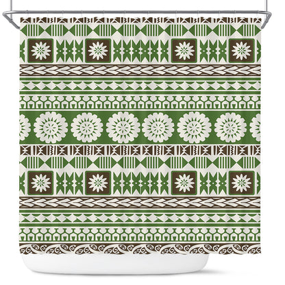 Fiji Shower Curtain Tapa Pattern
