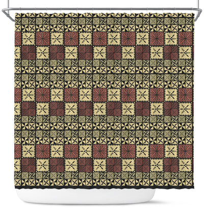 Tonga Shower Curtain Ngatu Style