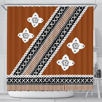 Fiji Shower Curtain Tapa Clothes