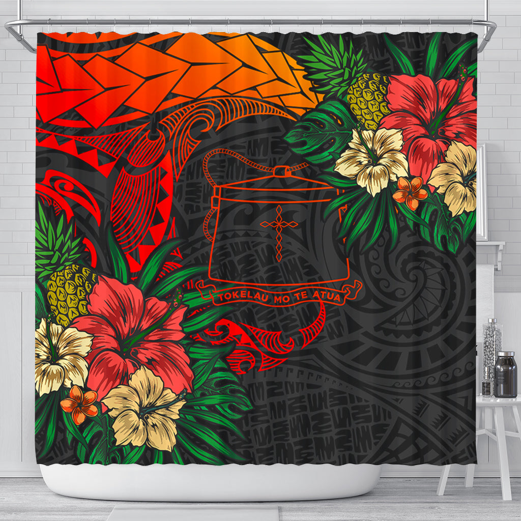 Tokelau Shower Curtain Polynesian Coat Of Arms Tropical