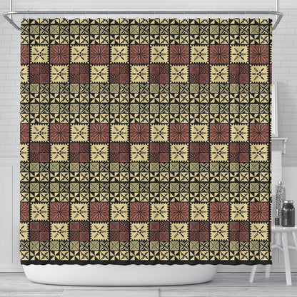 Tonga Shower Curtain Ngatu Style