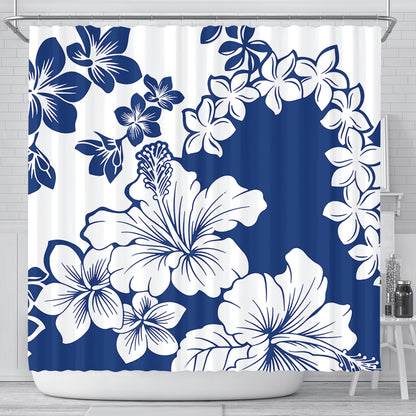 Hawaii Shower Curtain Polynesia Fabric Floral