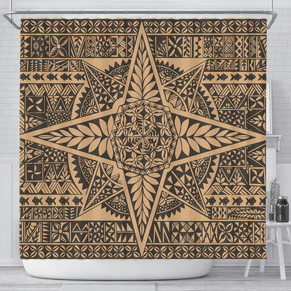 Tonga Shower Curtain Tonga Polynesian Tapa