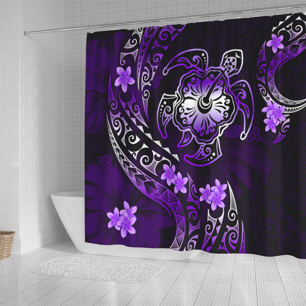 Hawaii Shower Curtain Kanaka Maoli Map With Turtle Tribal Polynesia Tattoo Luxury Design