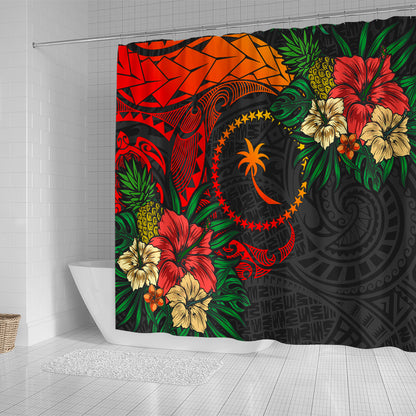 Chuuk State Shower Curtain Polynesian Coat Of Arms Tropical
