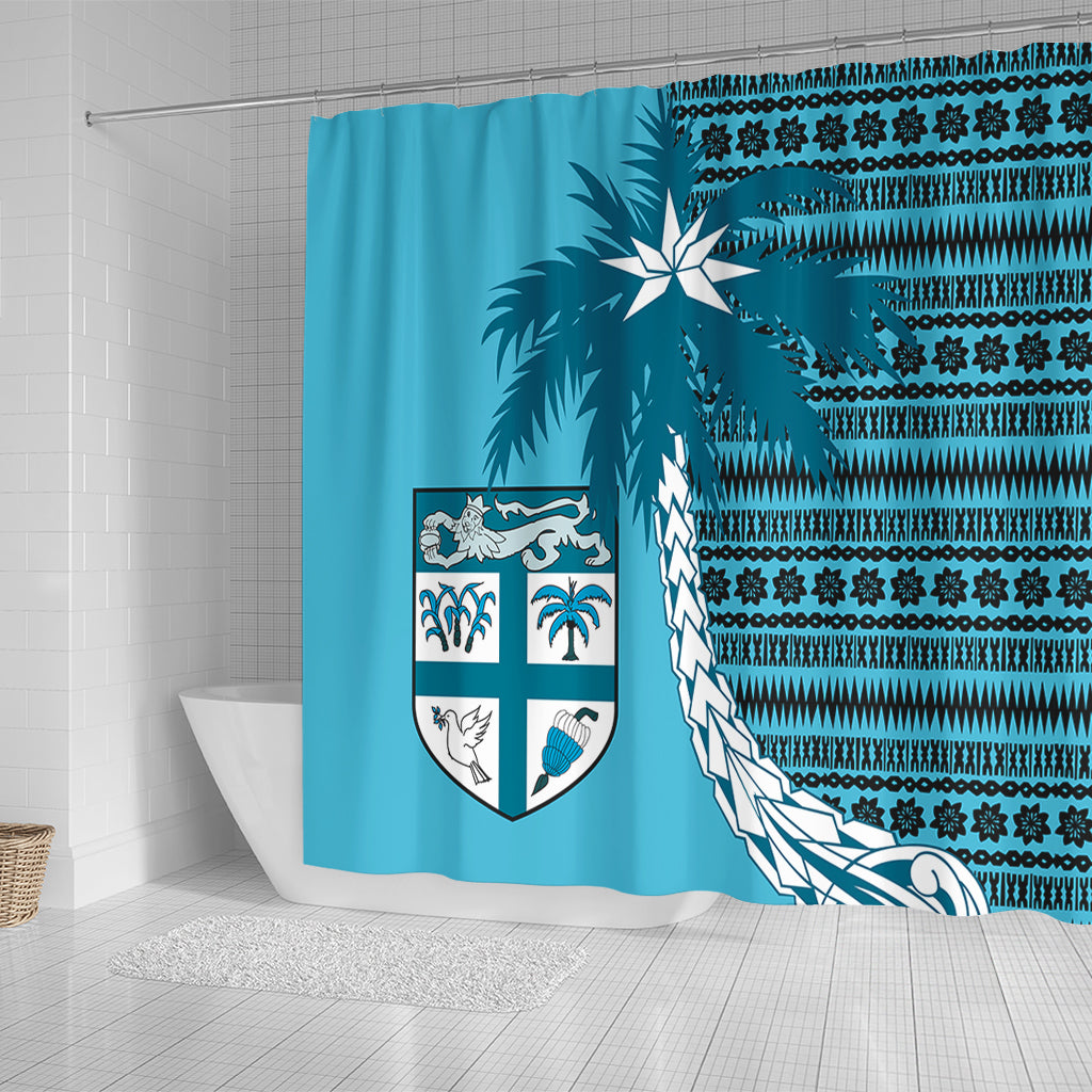 Fiji Shower Curtain Tapa Coconut