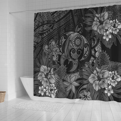 Hawaii Shower Curtain Tribal Polynesia Sea Turtle Design Pacific Dream