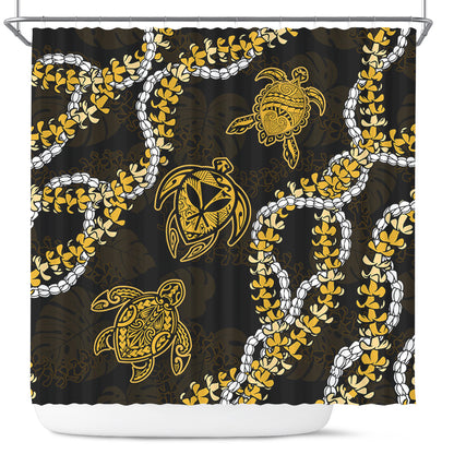 Hawaii Shower Curtain Kanaka Maoli Floral Puakenikeni Lei