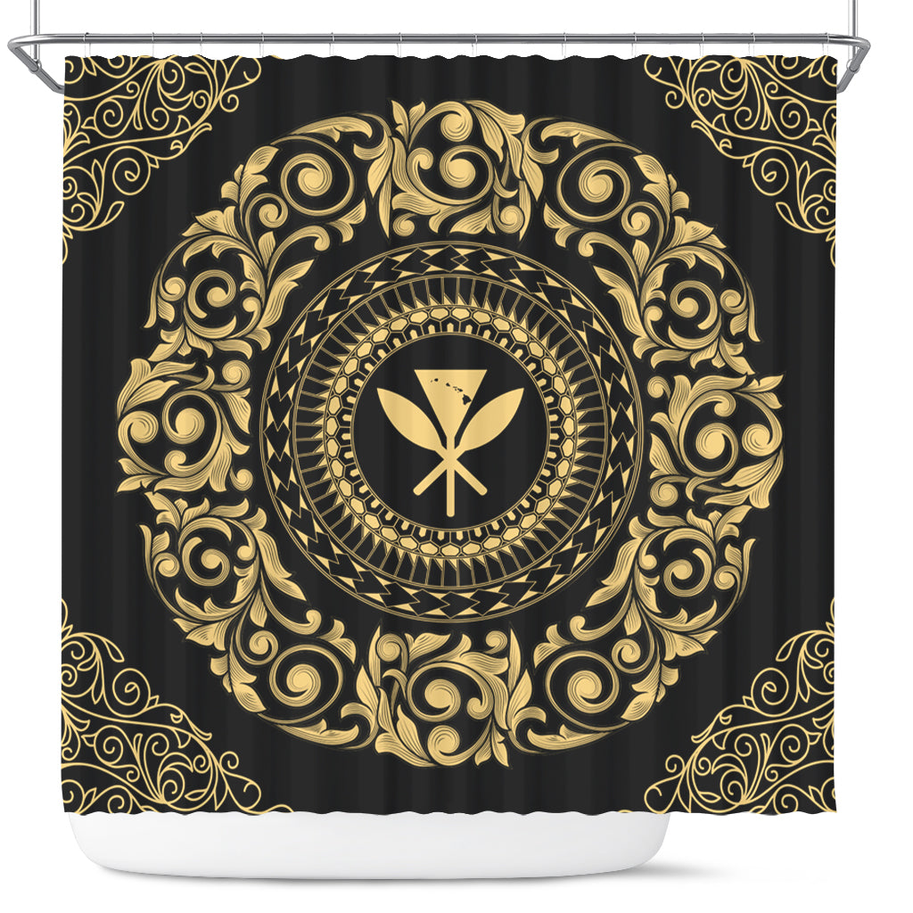 Hawaii Shower Curtain Kanaka Maoli Royal Vintage Style