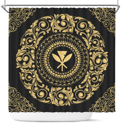 Hawaii Shower Curtain Kanaka Maoli Royal Vintage Style