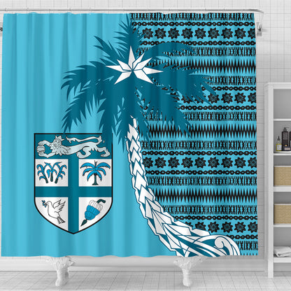 Fiji Shower Curtain Tapa Coconut