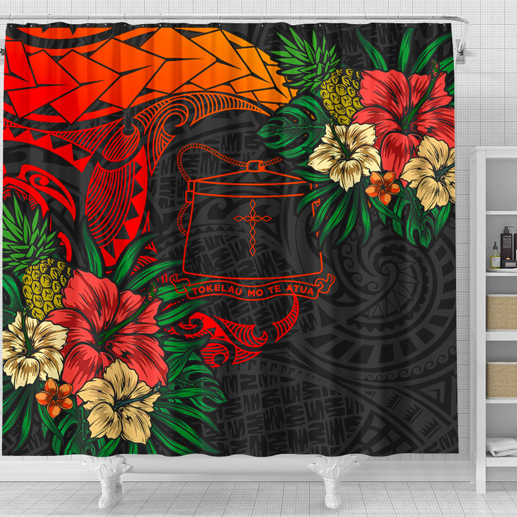 Tokelau Shower Curtain Polynesian Coat Of Arms Tropical