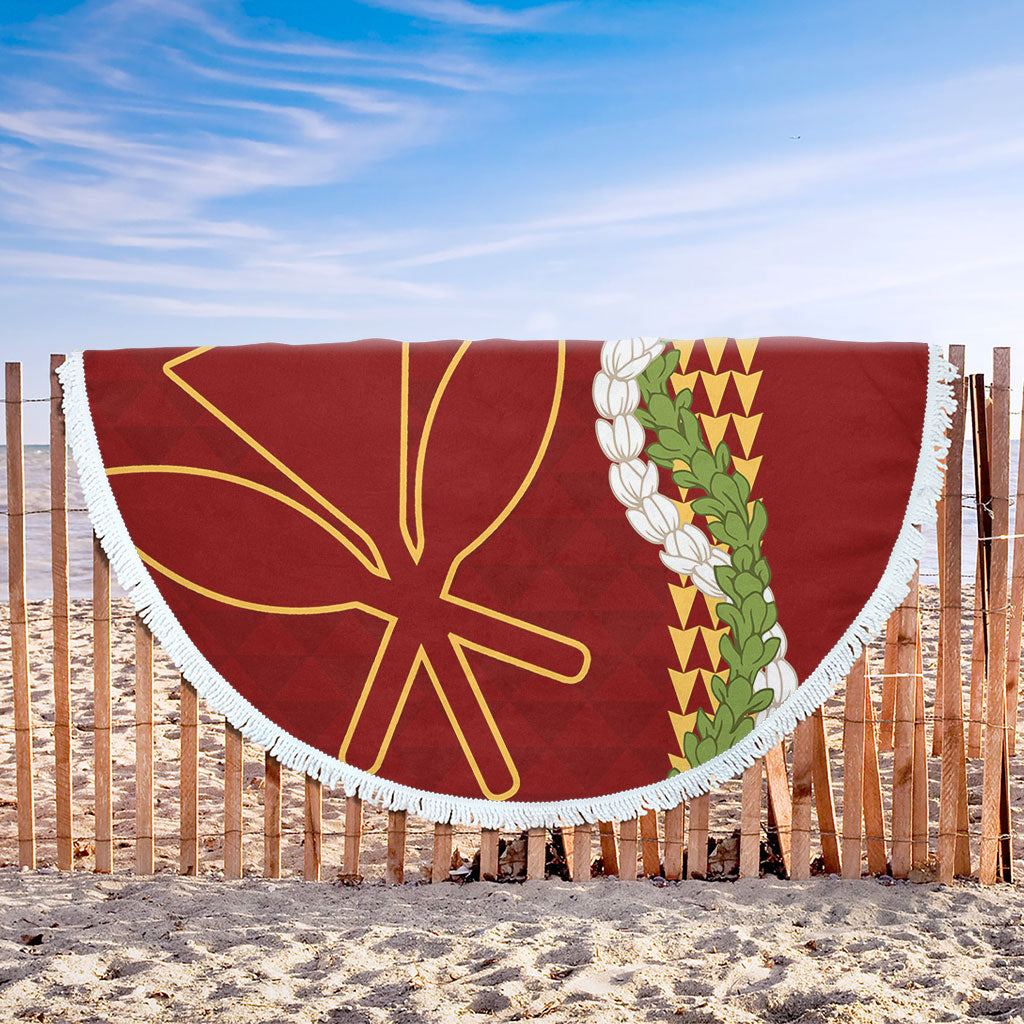 Hawaii Beach Blanket Kanaka Maoli Puakenikeni Maile Flower Lei