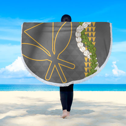 Hawaii Beach Blanket Kanaka Maoli Puakenikeni Maile Flower Lei