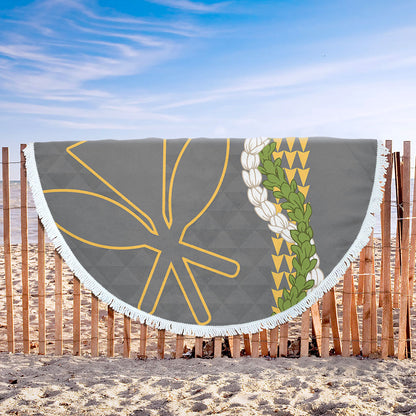 Hawaii Beach Blanket Kanaka Maoli Puakenikeni Maile Flower Lei