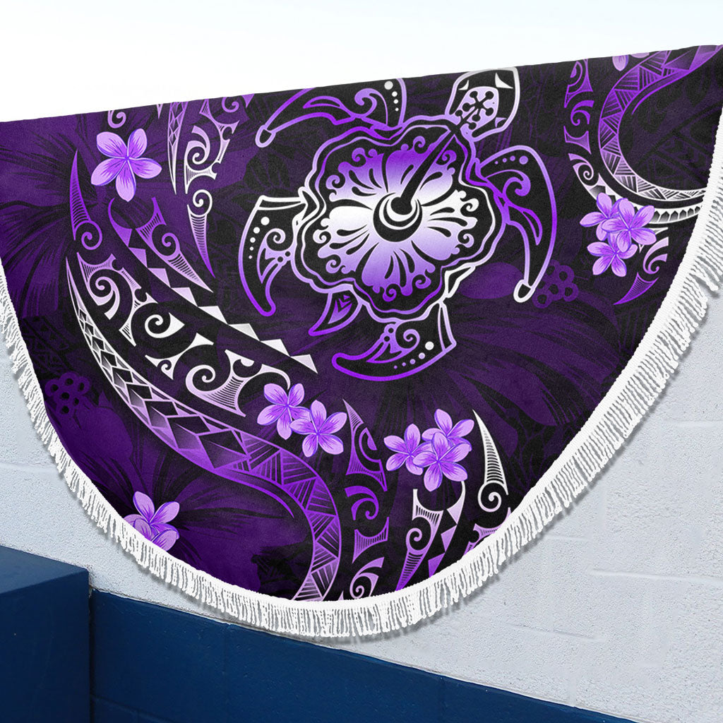 Hawaii Beach Blanket Kanaka Maoli Map With Turtle Tribal Polynesia Tattoo Luxury Design