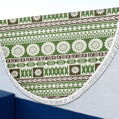 Fiji Beach Blanket Tapa Pattern
