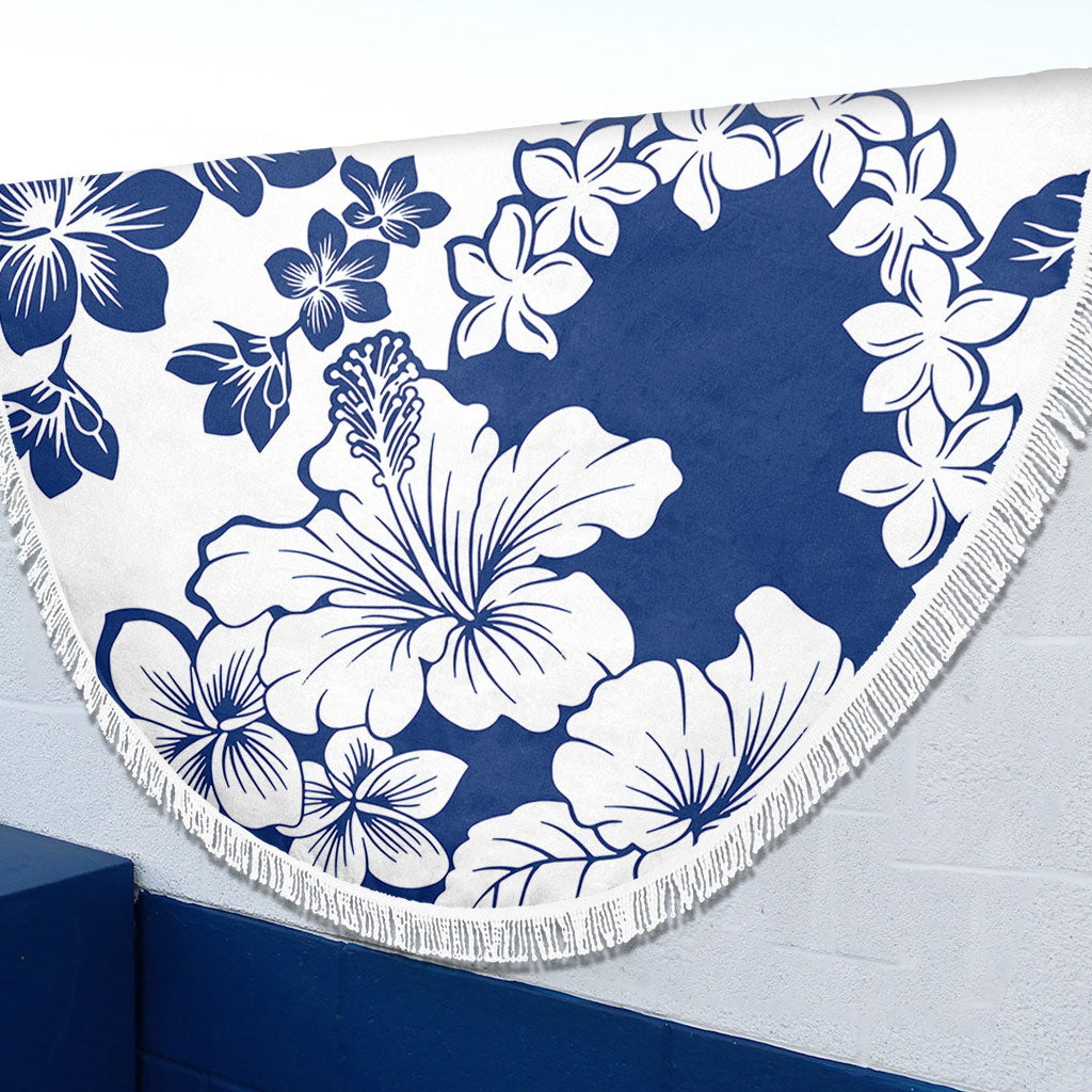 Hawaii Beach Blanket Polynesia Fabric Floral