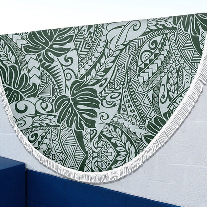 Hawaii Beach Blanket Tribal Pattern Leaf