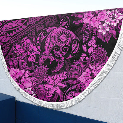 Hawaii Beach Blanket Tribal Polynesia Sea Turtle Design Pacific Dream