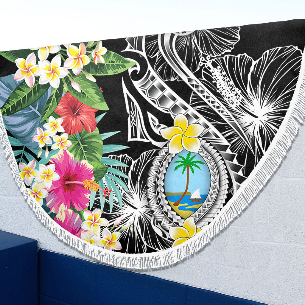 Guam Beach Blanket Summer Plumeria Tribal Tattoo