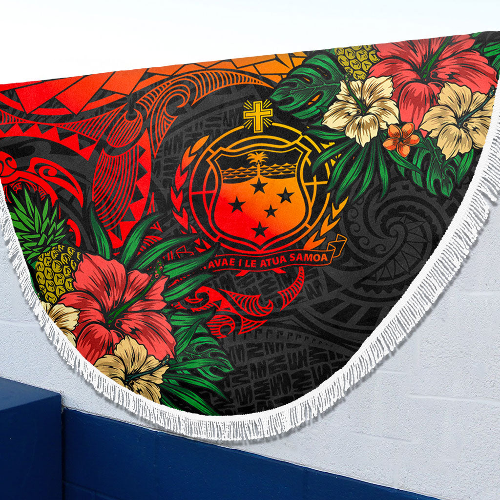 Samoa Beach Blanket Polynesian Coat Of Arms Tropical