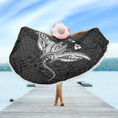Hawaii Beach Blanket Hawaiian Map Polynesian Tribal Ray Tattoo
