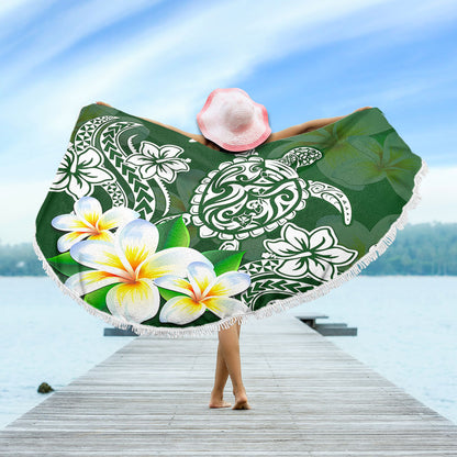 Hawaii Beach Blanket Polynesian Turtle Tattoo Plumeria Original Style