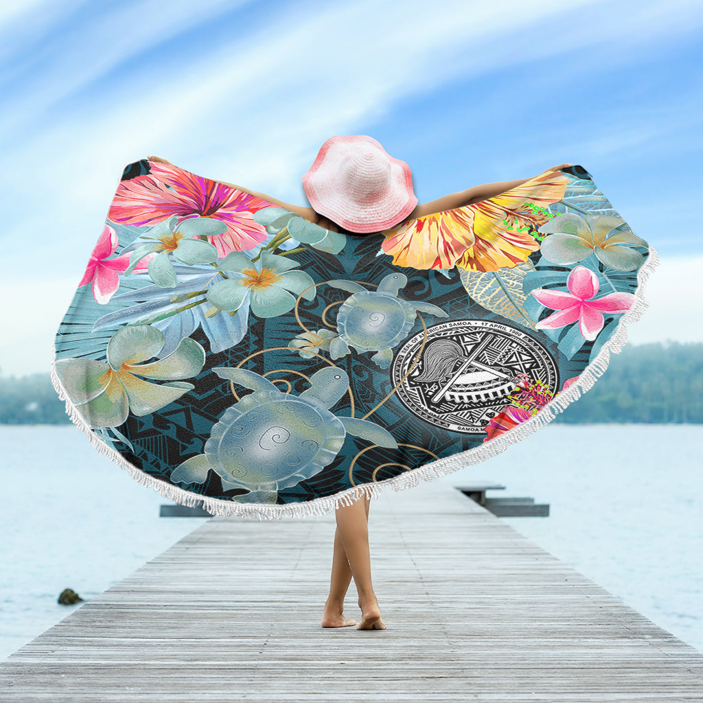 American Samoa Beach Blanket Turtle Tropical Beach
