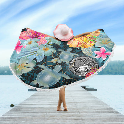 American Samoa Beach Blanket Turtle Tropical Beach