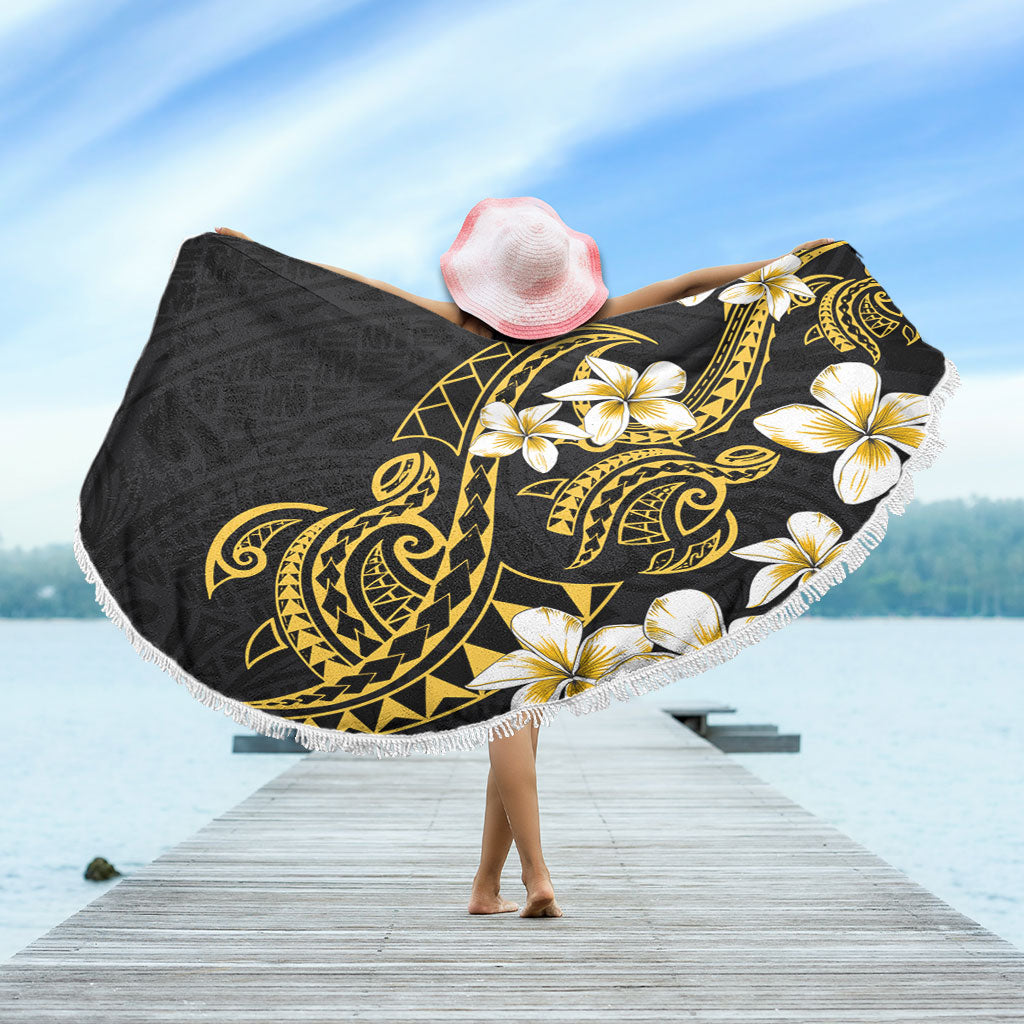 Hawaii Beach Blanket Polynesian Tribal Tattoo Plumeria Flower