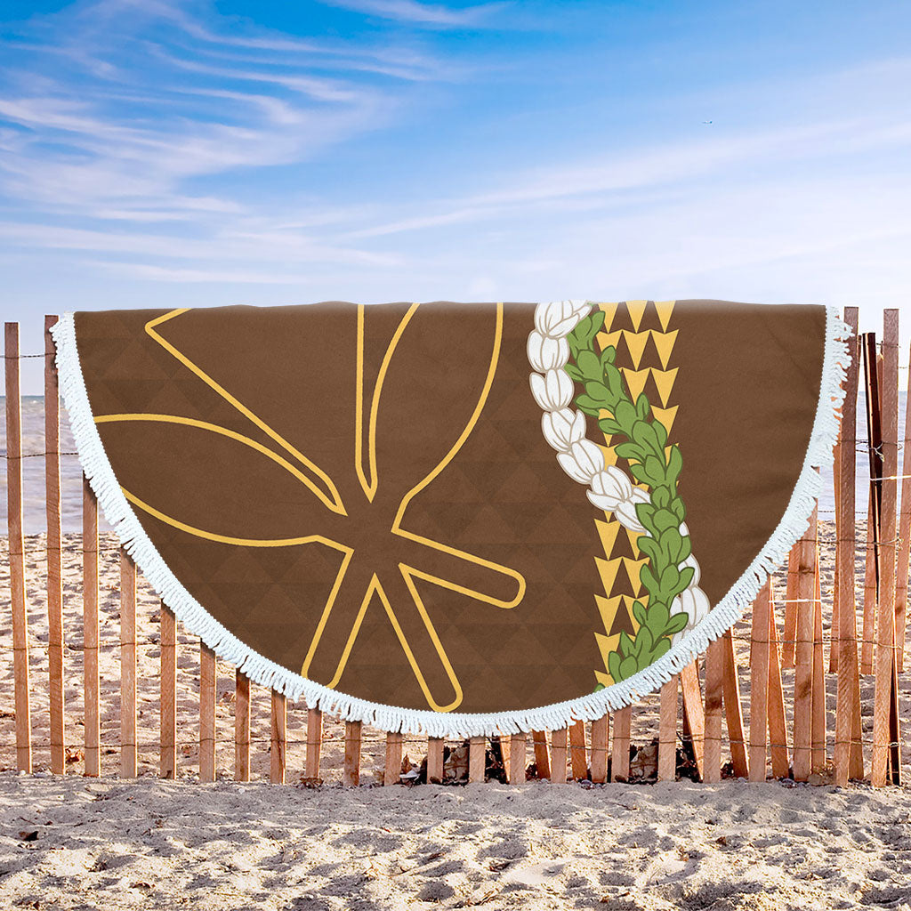 Hawaii Beach Blanket Kanaka Maoli Puakenikeni Maile Flower Lei
