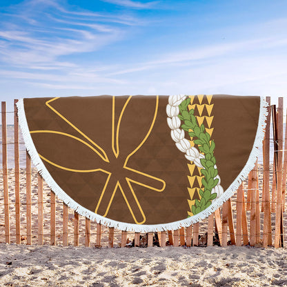 Hawaii Beach Blanket Kanaka Maoli Puakenikeni Maile Flower Lei