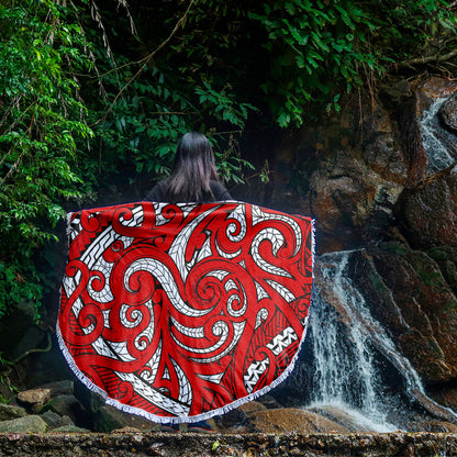 New Zealand Beach Blanket Maori Pattern