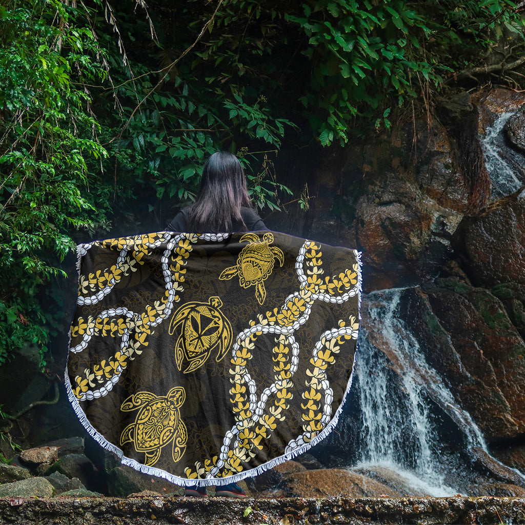 Hawaii Beach Blanket Kanaka Maoli Floral Puakenikeni Lei