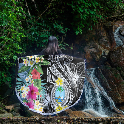 Guam Beach Blanket Summer Plumeria Tribal Tattoo
