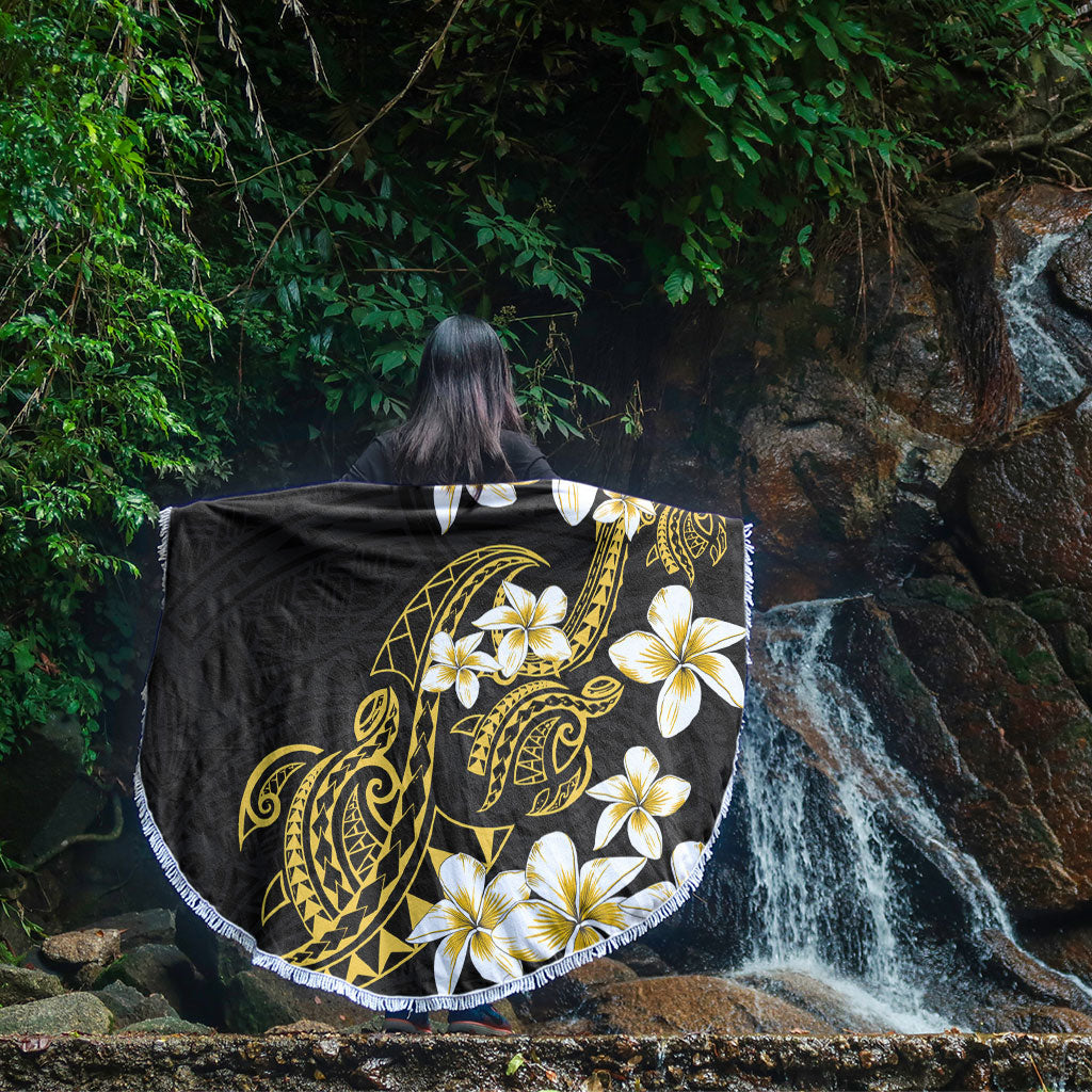 Hawaii Beach Blanket Polynesian Tribal Tattoo Plumeria Flower