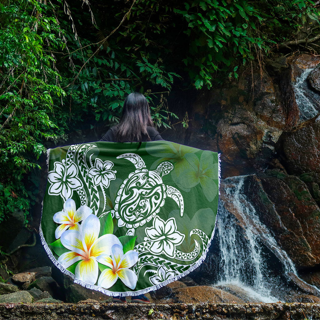 Hawaii Beach Blanket Polynesian Turtle Tattoo Plumeria Original Style