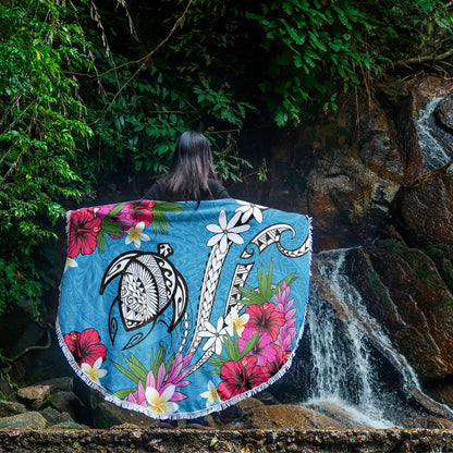 Hawaii Beach Blanket Tribal Polynesia Tropical Summer
