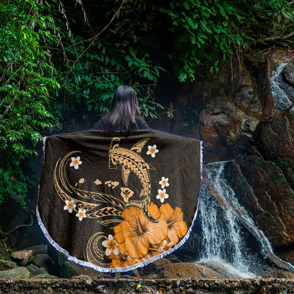 Hawaii Beach Blanket Kanaka Map And Shark Tribal Tattoo