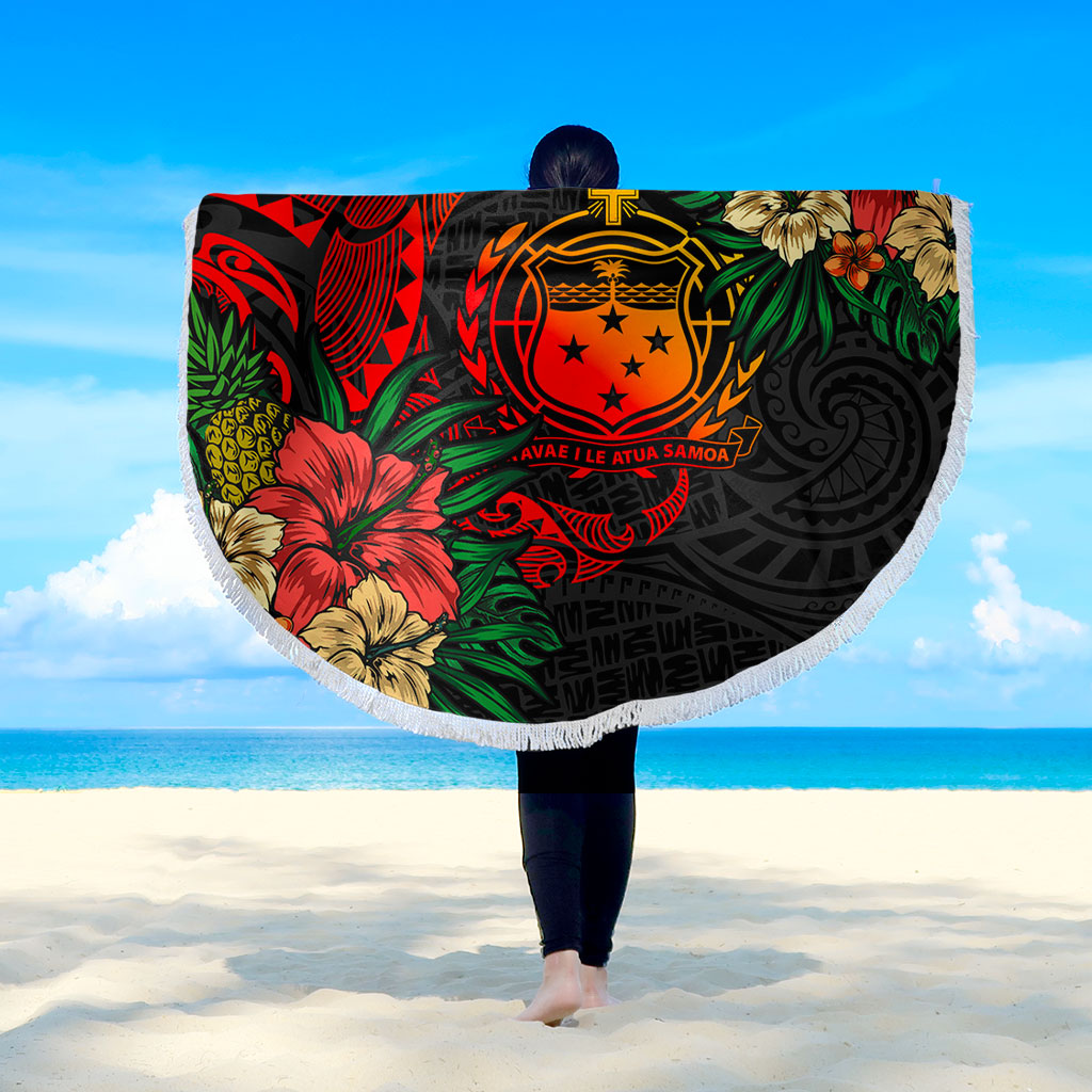 Samoa Beach Blanket Polynesian Coat Of Arms Tropical