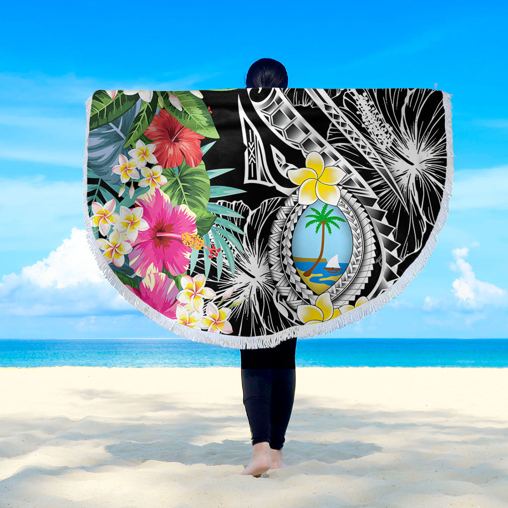 Guam Beach Blanket Summer Plumeria Tribal Tattoo