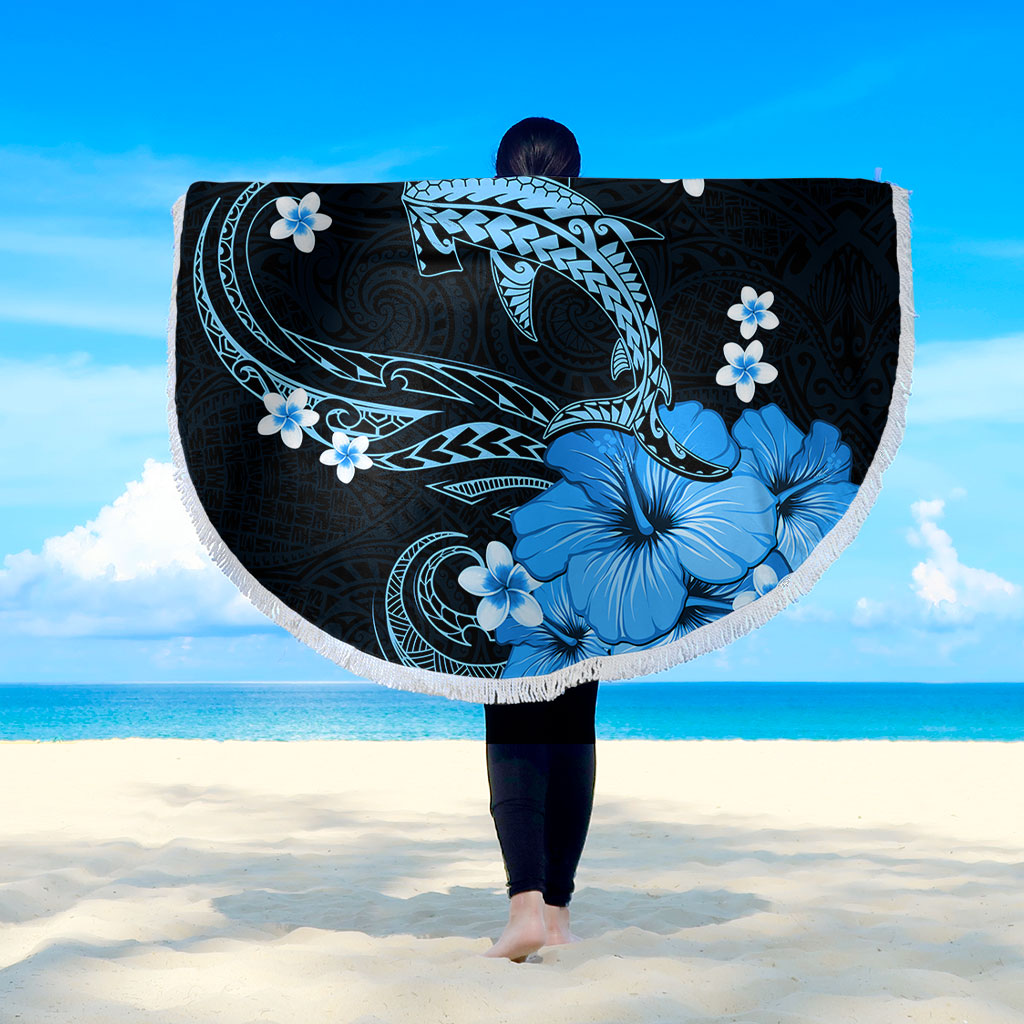 Hawaii Beach Blanket Shark Polynesia Tribal Tattoo
