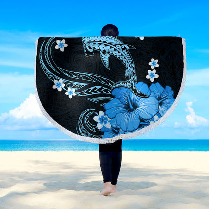 Hawaii Beach Blanket Shark Polynesia Tribal Tattoo