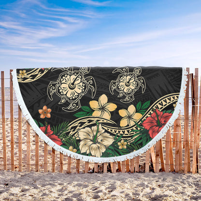 Hawaii Beach Blanket Hawaiian Map Turtle Drawing Tattoo