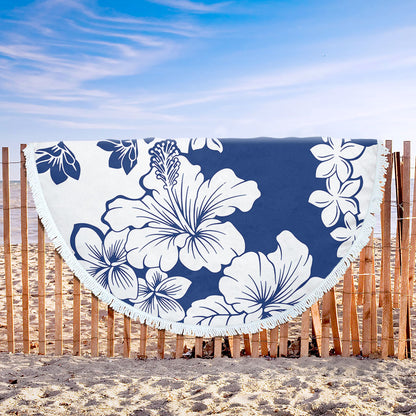 Hawaii Beach Blanket Polynesia Fabric Floral