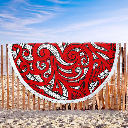 New Zealand Beach Blanket Maori Pattern