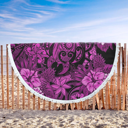 Hawaii Beach Blanket Tribal Polynesia Sea Turtle Design Pacific Dream
