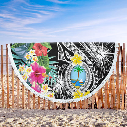 Guam Beach Blanket Summer Plumeria Tribal Tattoo