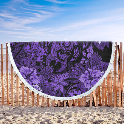 Hawaii Beach Blanket Tribal Polynesia Sea Turtle Design Pacific Dream